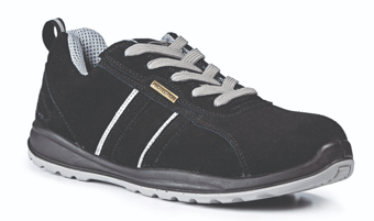 picture of Sport Terrain Black/Grey Suede Safety Trainers SB SRA - BN-ST222BG - (NICE)