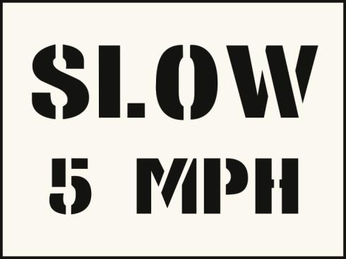 picture of Slow 5mph Stencil (190 x 300mm) - SCXO-CI-9534