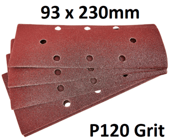 picture of Amtech 10pc 1/3 Sanding Sheet - P120 Grit 93 x 230mm - [DK-V4010]