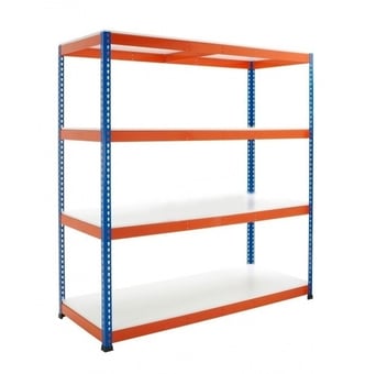 Picture of BiGDUG BiG400 Racking 4 Levels - Melamine Shelves - 1980h x 2135w x 1220d mm - [BDU-B41921124BOM]