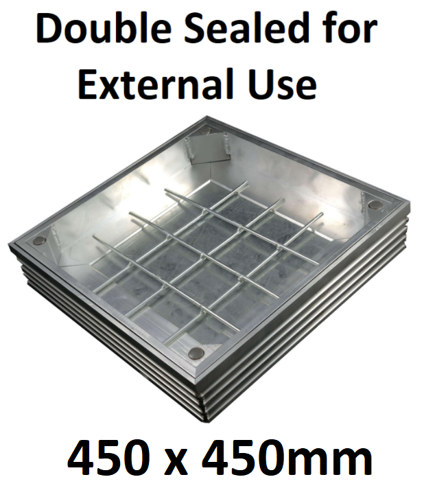 picture of Double Sealed for External Use - Aluminium Cover - 510 x 510mm - [EGD-DS-60-4545]