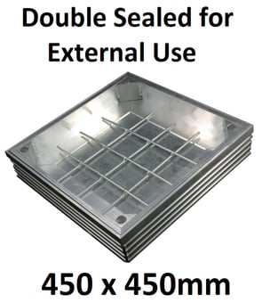 picture of Double Sealed for External Use - Recessed Aluminium Cover - 450 x 450mm - [EGD-DS-60-4545]