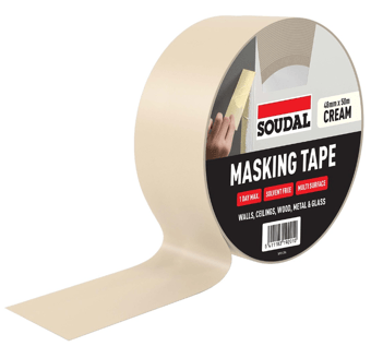 picture of Soudal Masking Tape - Cream - 48mm x 50m - [DK-DKSD167071]