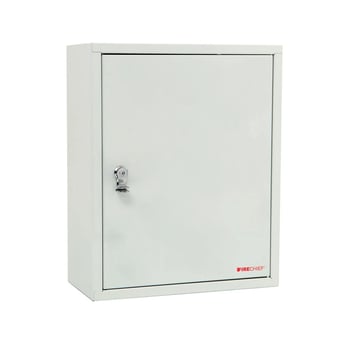 Picture of White Metal Document Cabinet with Seal Latch -Tamper Evident Seal - Protect Valuable Documents from Fire & Disaster - [HS-FMDC-W]