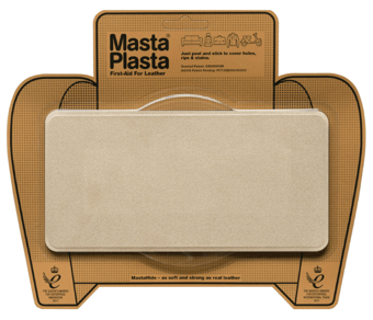 picture of MastaPlasta Suede Repair Patch Large Plain Beige 20cm x 10cm - [MPL-BEIGESUEDE200X100]