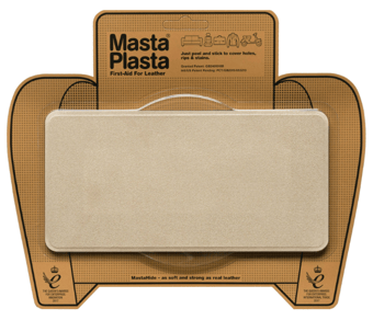Picture of MastaPlasta Suede Repair Patch Large Plain Beige 20cm x 10cm - [MPL-BEIGESUEDE200X100]