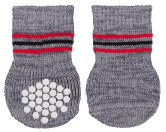 Picture of Trixie Dog Socks Non-slip Grey - CMW-TX19500- (DISC-W)