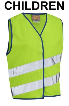 picture of Leo - Neonstars Children's Lime Green Waistcoat - LE-CW01-LM