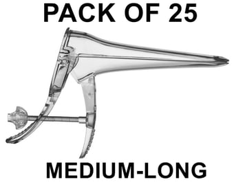 picture of EcoGold Vaginal Speculum - Medium-Long - Sterile - 25 Pack - [VC-9149]