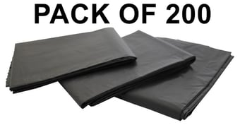 picture of Polyco Black Extra Heavy Duty Sacks in a Pack - 90L - Pack of 200 - [BM-GWH2]