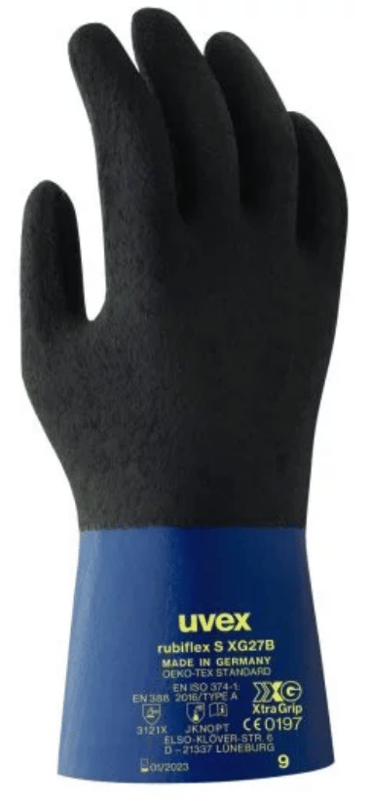 picture of Uvex Rubiflex S XG27B Nitrile Chemical Protection Gloves - TU-60560