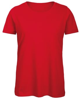 picture of B&C Women's Organic Inspire Tee T-Shirt - Red - RLW-B118FREDD
