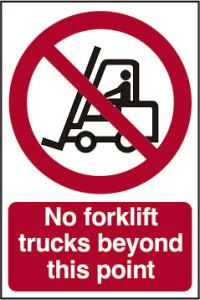 picture of Spectrum No Forklift Trucks Beyond This Point – PVC 200 x 300mm - SCXO-CI-0607