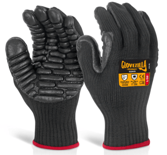 Picture of Glovezilla Anti-vibration Glove - Black - BE-GZAVG
