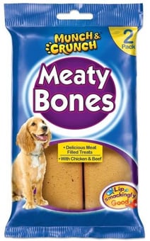 picture of Munch & Crunch Meaty Bones 140g 2 Pack - [PD-MC0124]