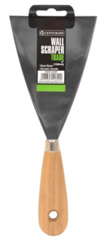 Picture of 100mm Wall Scraper - 4" - With Wooden Handle - [CI-SC09P]