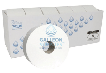 picture of Galleon Mini Jumbo Toilet Rolls - 2 Ply - 3" Core - 200m Per Roll on a 3" Core - 6 Rolls - [GU-OR-H] - (LP)