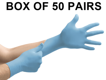 picture of Ansell VersaTouch 92-200 Disposable Blue Nitrile Gloves - Box of 50 Pairs - AN-92-200 - (DISC-R)