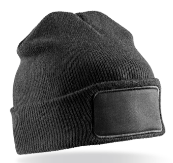 Picture of Result Recycled Thinsulate Printers Beanie - Black - [BT-RC934X-BLK]
