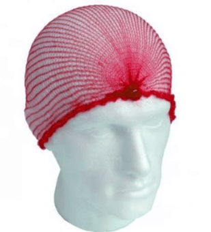 picture of Detectable Fine Mesh Hairnets - Red - Pack of 100 - [DT-440-T001-P03-X11]