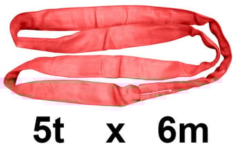 picture of LashKing - Polyester Round Sling - 5t WLL - 6m EWL - EN11492-2:2000 - [GT-PRS5T6M]