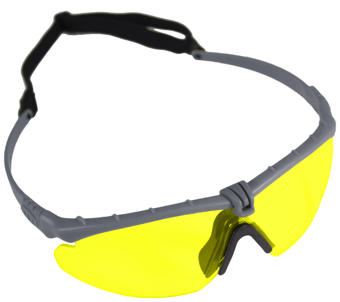 picture of Nuprol Battle Pro's Protective Eyewear - No Insert - Yellow-Grey - [NP-6042-GYYE]