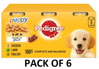 picture of Pedigree Can Chum Puppy Chunks in Jelly Wet Dog Food 6 x 400g - [CMW-PCHUM62] - (LP)