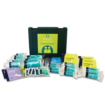 picture of Essentials HSE Approved - 20 Person First Aid Kit - In Green Oxford Box - [RL-103]