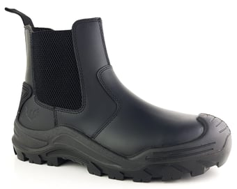 picture of Tuffking JASPER Leather Dealer Safety Boot with Scuff Cap - Black - GN-7087A
