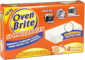 picture of Oven Brite - Sponge Eraser Pack Of 4 - [ON5-OB1001]