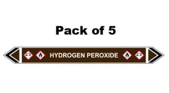 Picture of Flow Marker - Hydrogen Peroxide - Brown - Pack of 5 - [CI-13483]