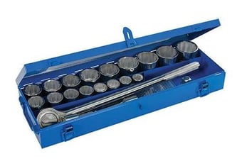 Picture of 21 Piece 3 Quarter Inch Drive Metric Socket Set Supplied in Carry Case - [SI-633663]