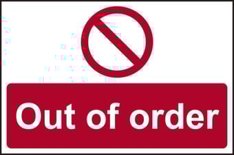 Picture of Spectrum Out Of Order - RPVC 300 x 200mm - SCXO-CI-13905