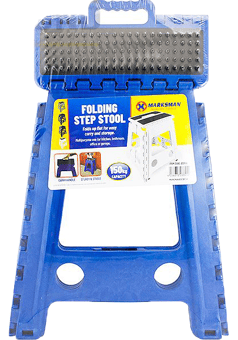 Picture of Marksman Anti Slip Folding Step Stool with Carry Handle - Blue - [PD-23351C-Blue]