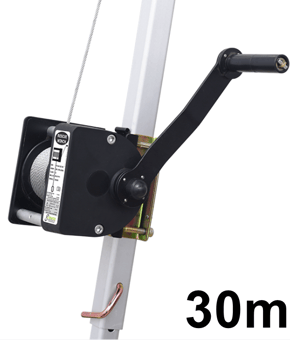 picture of Kratos Argo Rescue and Work Winch - Stainless Steel Wire Rope - 30m - ATEX Approved - [KR-FA6000330S]