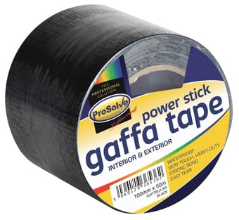 picture of ProSolve Gaffa Tape - 100mm x 50m - Black - [PV-GAFTBLA100]
