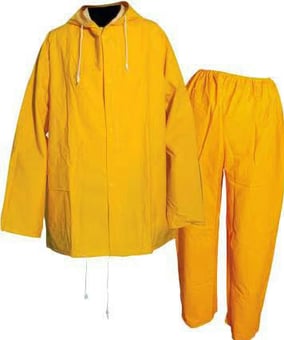picture of Great Value - 2 Piece Rain Suit with Detachable Hood - Yellow - IH-RW0045-Y - (DISC-W)