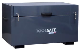 picture of ToolSafe Site Security Box - 650H x 1200W x 650D mm - With Fork Pockets - [QM-STC651265KFX] - (LP)