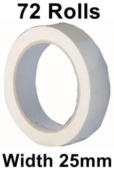 picture of Slingsby Vinyl Tape 25mm - White - Bulk Pack - 72 Rolls - [SLB-329994] - (LP)