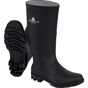 picture of Delta Plus OB - SRA - Stone PVC Working Boots - Black - LH-STONEOBNO