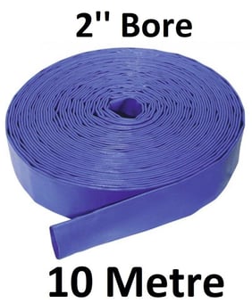 picture of 10 Metre 2" Bore - High Pressure Layflat Hose - 3kg - [HP-HPLFL2/10]