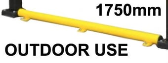 picture of Black Bull Flex Impact Protection System HYBRID - Under-run Protection Bar Steel 1,750mmL - Outdoor Use - Yellow - [MV-203.27.061]