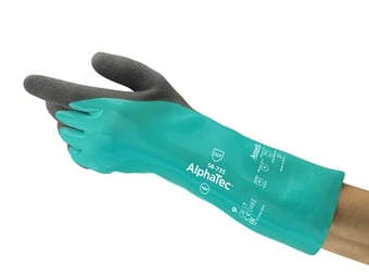 Picture of Ansell AlphaTec 58-735 Chemical Protective Nitrile Gloves - AN-58-735