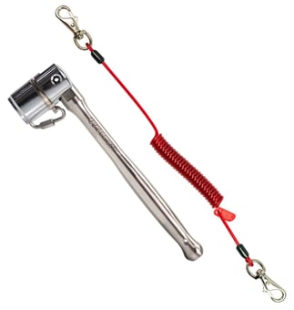 picture of Gripps Stainless Steel Scaffold Key 24mm with Coil Tether Single-Action - [GPS-K00044]