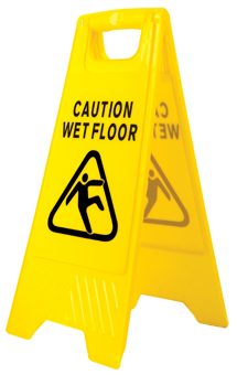 Picture of Portwest HV20 Wet Floor Warning Sign Yellow - [PW-HV20YER]