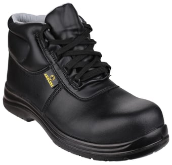 picture of Amblers FS663 Metal-Free Water-Resistant Lace up Black Safety Boots S2 SRC - FS-21897-35296
