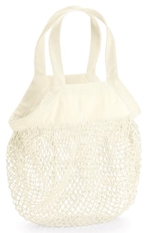 Picture of Westford Mill Organic Cotton Mini Mesh Grocery Bag - Natural White - [BT-W151-NAT]