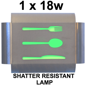 picture of Insect-a-clear Fly Shield 1 Lunch With Shatter Resistant Lamp - [BP-FG1CSL]