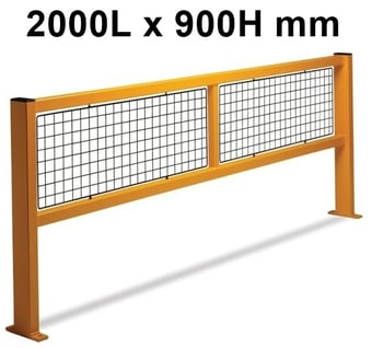 picture of QMP Fully Welded Barrier - Straight Barrier - Mesh Infill - 2000L x 900H mm - [QM-RBST2090MYXX]