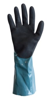 picture of Polyco Grip It Oil Gauntlet C1 Blue/Black Gloves - [BM-GIOG1]
